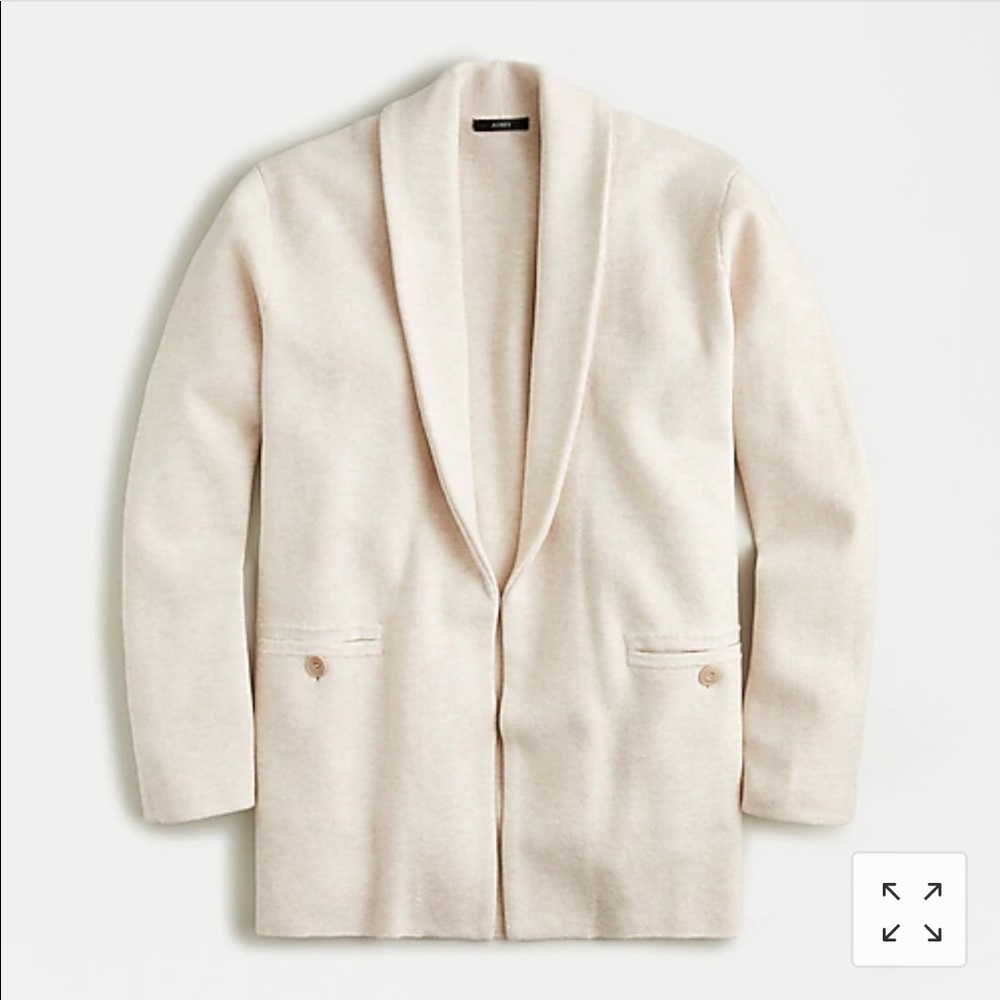 Camille sweater-blazer with shawl collar
